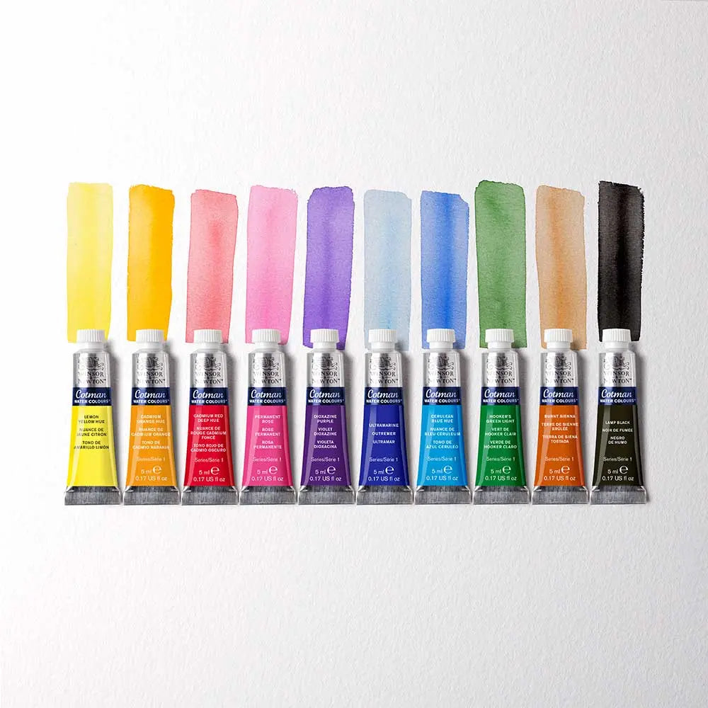 Winsor & Newton Cotman Water Colours - 10 x 5ml Tubes Winsor & Newton
